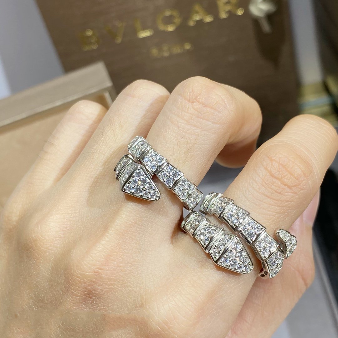 [Eternal Jewelry]SERPENTI RING SILVER DIAMOND PAVED
