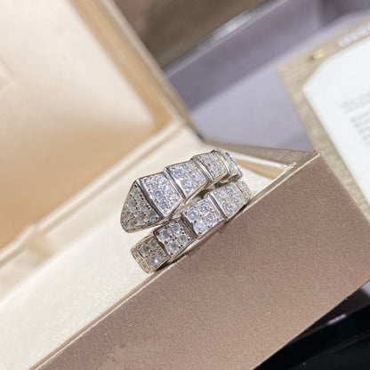 [Eternal Jewelry]SERPENTI RING SILVER DIAMOND PAVED