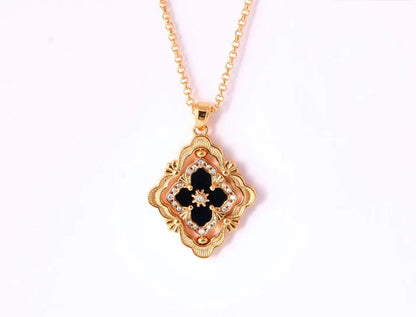 [Eternal jewelry] B.C.L ENAMEL ROTATING SINGLE-DIAMOND NECKLACE£¨Various colors£©