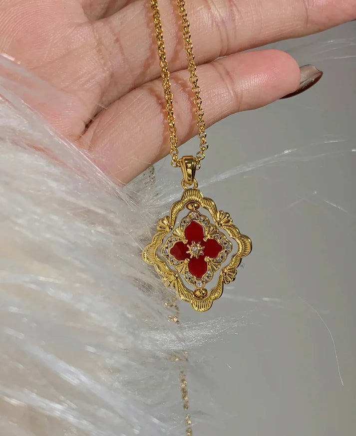 [Eternal jewelry] B.C.L ENAMEL ROTATING SINGLE-DIAMOND NECKLACE£¨Various colors£©