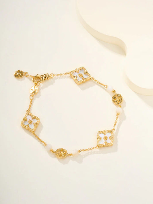 [Eternal jewelry]B.C.L ENAMELED Three-Flower Bracelet£¨Trumpet)