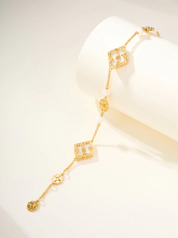[Eternal jewelry]B.C.L ENAMELED Three-Flower Bracelet£¨Trumpet)