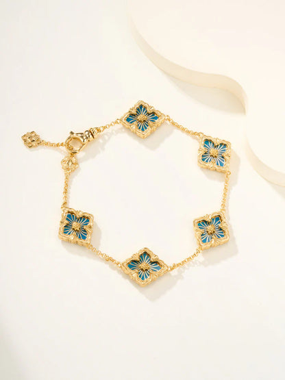[Eternal jewelry]B.C.L ENAMELED Five-Flower Bracelet£¨Various Colors)