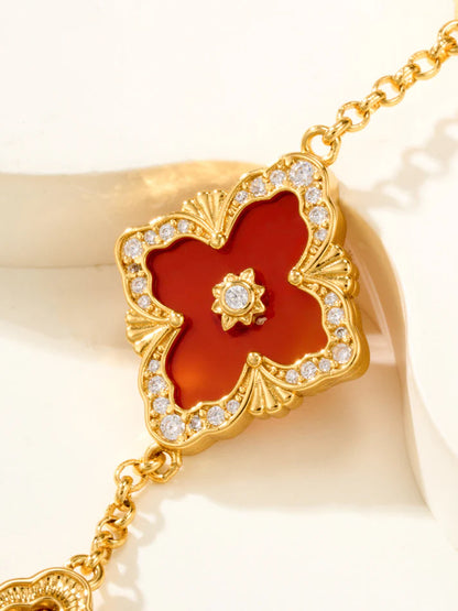 [Eternal jewelry]B.C.L ENAMELED Five-Flower Bracelet£¨Various Colors) BIG SIZE