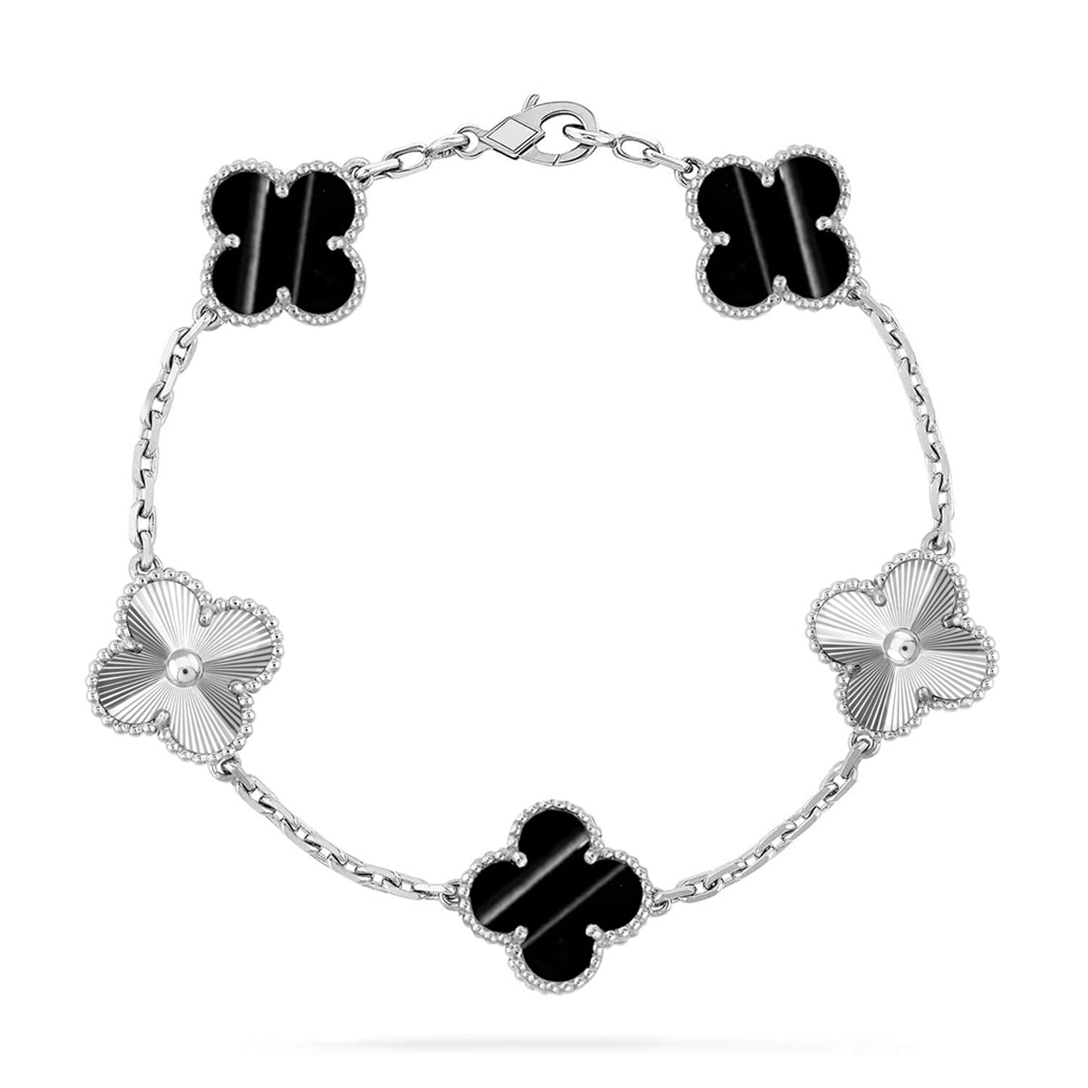 [Eternal Jewelry] CLOVER 5 MOTIF PULSAR STONE BRACELET COLLECTION