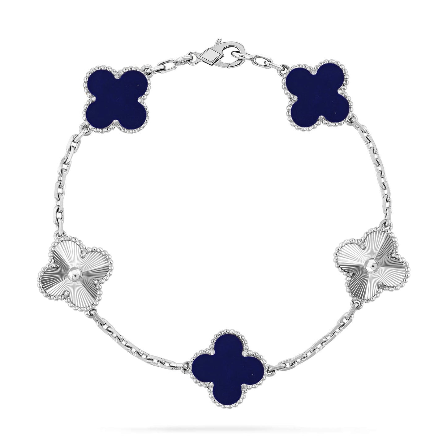 [Eternal Jewelry]CLOVER 5 MOTIF LAPIS LAZULI BRACELET COLLECTION