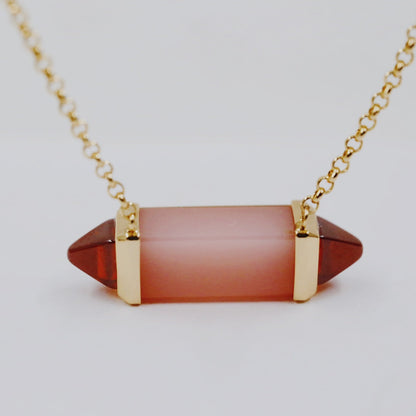 ¡®Eternal Jewelry¡¯Color Stone Bar Pendant Necklace