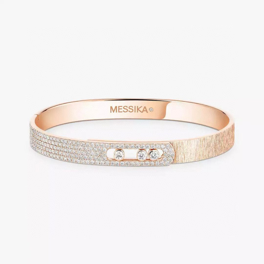 [Eternal jewelry]2026 BRAND-NEW FROSTED BRACELET WITH DIAMONDS THREE COLORS