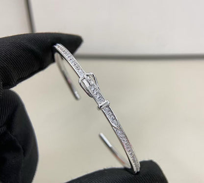 [Eternal jewelry]DIAMOND-ENCRUSTED BRACELET THREE COLORS