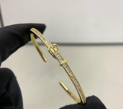 [Eternal jewelry]DIAMOND-ENCRUSTED BRACELET THREE COLORS