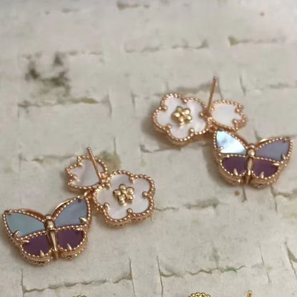 [Eternal jewelry]26 NEW CLOVER LUCKY LIGHT PURPLE SET