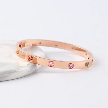 [Eternal jewelry]2026 NEW 6.1MM COLORED GEMSTONE BRACELET