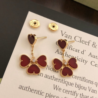 [Eternal jewelry] Gold-tone Red Heart Pendant