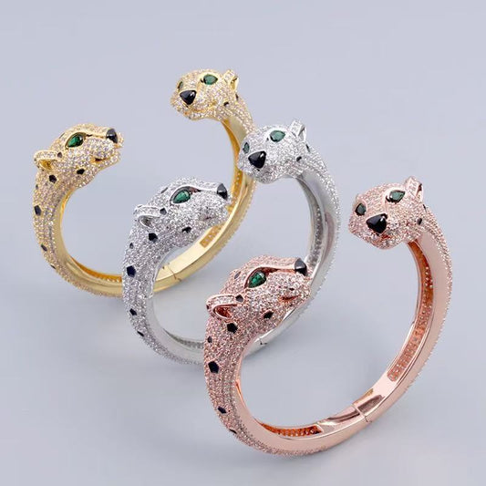 [Eternal jewelry] Full Diamond Panther Bangle & Ring