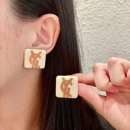 [Eternal jewelry]Classic Letter Earrings