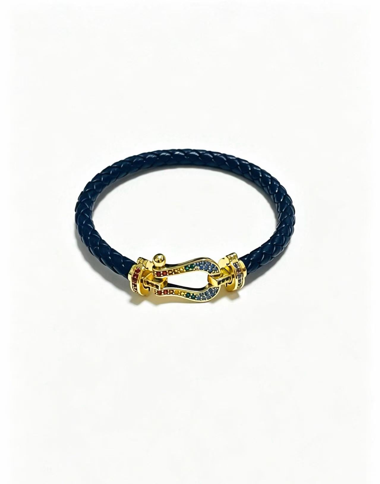 ¡®Eternal jewelry2026 New Horseshoe Buckle Leather Couple Bracelet