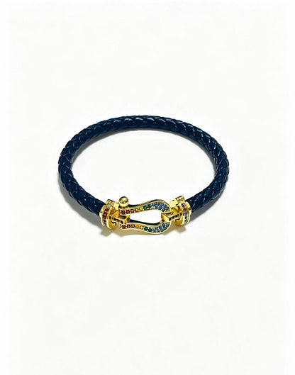 ¡®Eternal jewelry2026 New Horseshoe Buckle Leather Couple Bracelet
