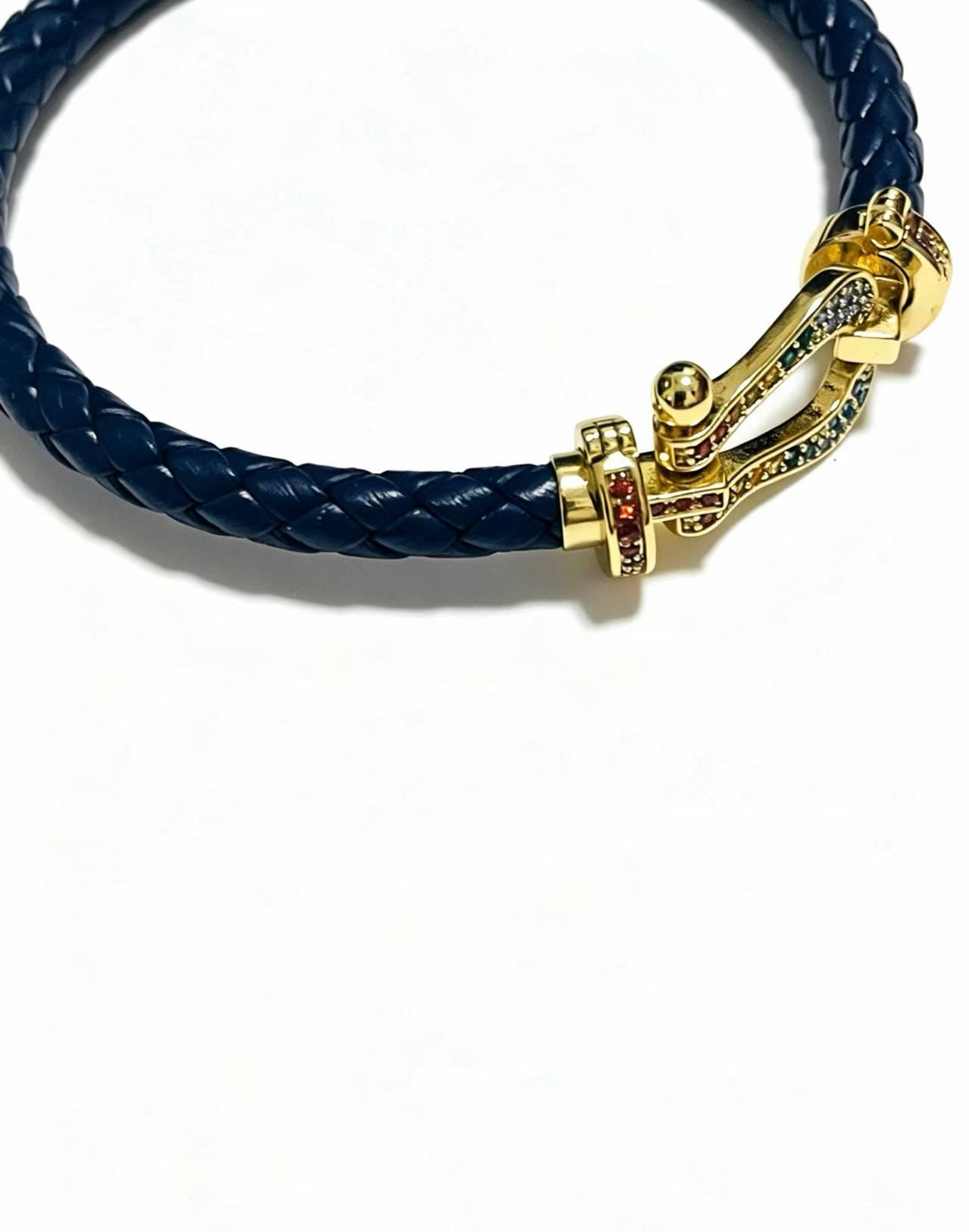 ¡®Eternal jewelry2026 New Horseshoe Buckle Leather Couple Bracelet