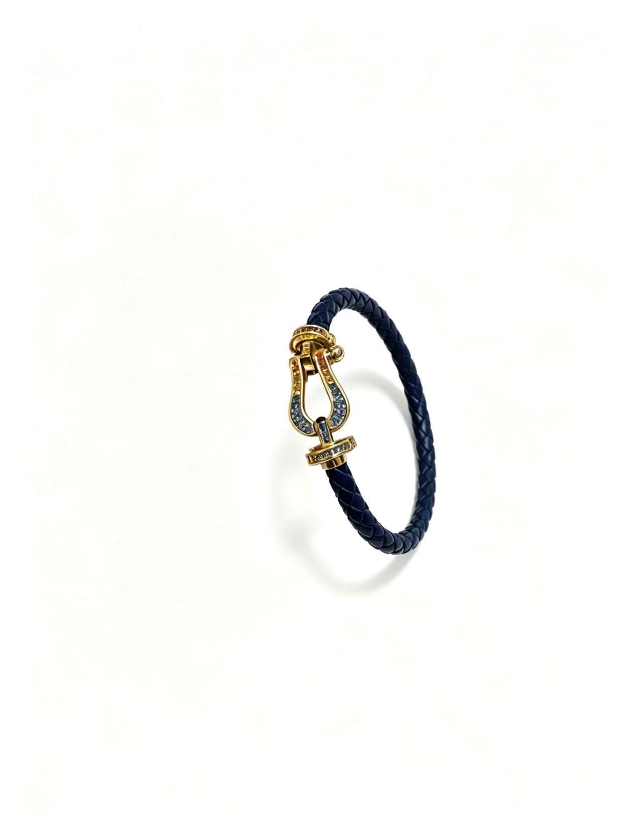 ¡®Eternal jewelry2026 New Horseshoe Buckle Leather Couple Bracelet