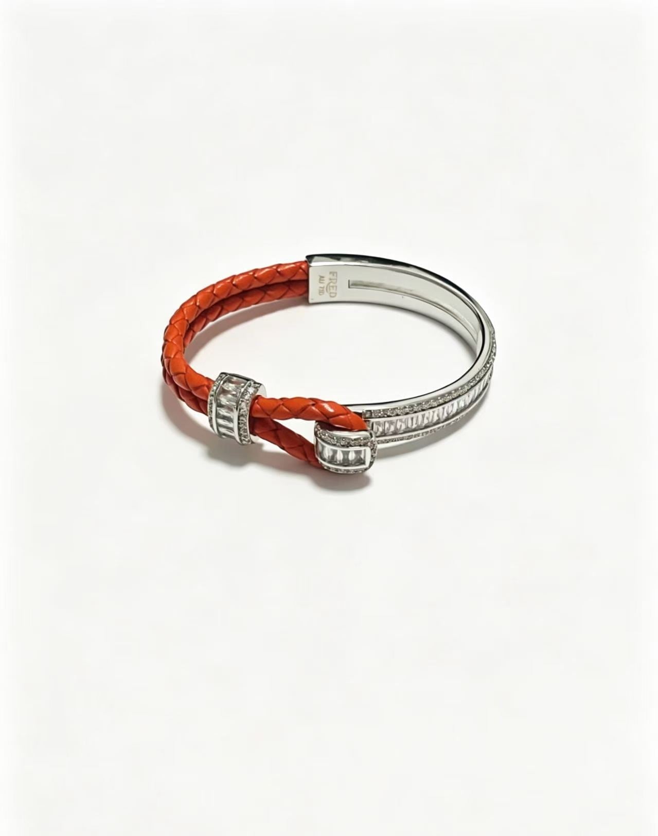 ¡®Eternal jewelry2026 New Half-Diamond Horseshoe Buckle Bangle