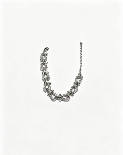 ¡®Eternal jewelryDiamond-studded Horseshoe Bracelet