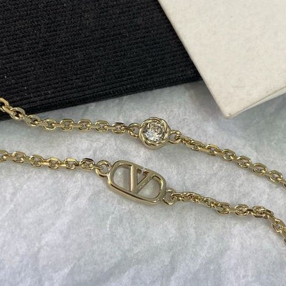 [Eternal jewelry] Cherry Crystal Pavé Necklace & Stud Earrings& SeracelettB