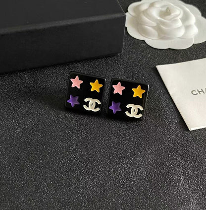 [Eternal jewelry]Square Stud Earrings