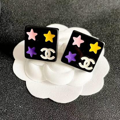 [Eternal jewelry]Square Stud Earrings