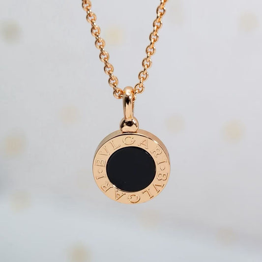 [Eternal Jewelry] T  Round Double-Sided Mother-of-Pearl Necklace