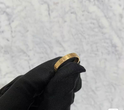 ¡®Eternal Jewelry¡¯LOVE RING 4MM Plain version, GOLD