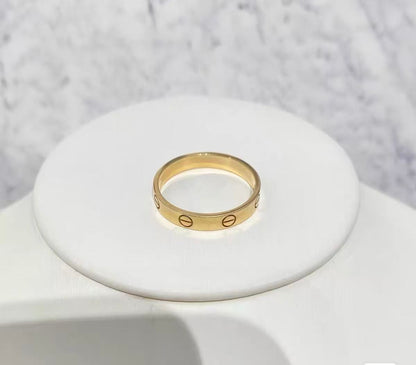 ¡®Eternal Jewelry¡¯LOVE RING 4MM Plain version, GOLD