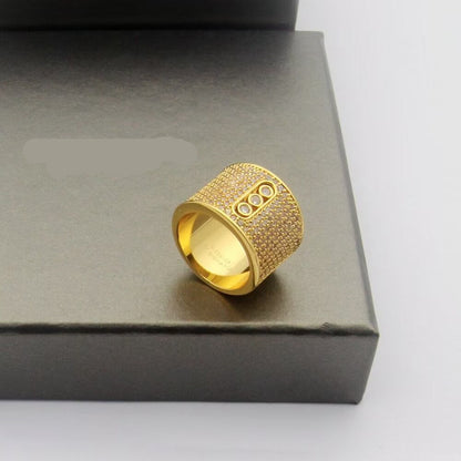 [Eternal Jewelry] Move Wide Full Pavé Diamond Ring