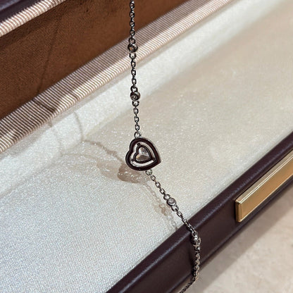 [Eternal Jewelry]Heart Sliding Diamond Bracelet