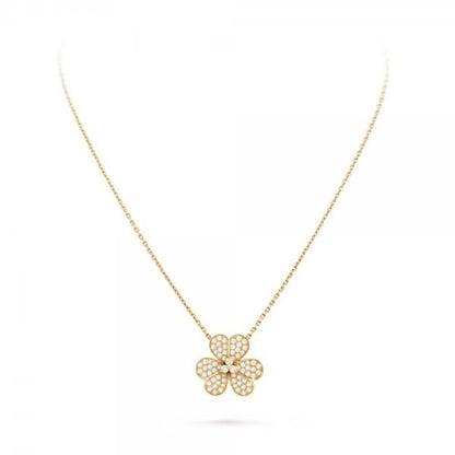 [Eternal Jewelry]FLOWER DIAMOND NECKLACE