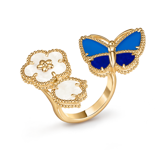[Eternal jewelry]2026 NEW MODEL SPRING LUCKY 3 MOTIF GOLD RING