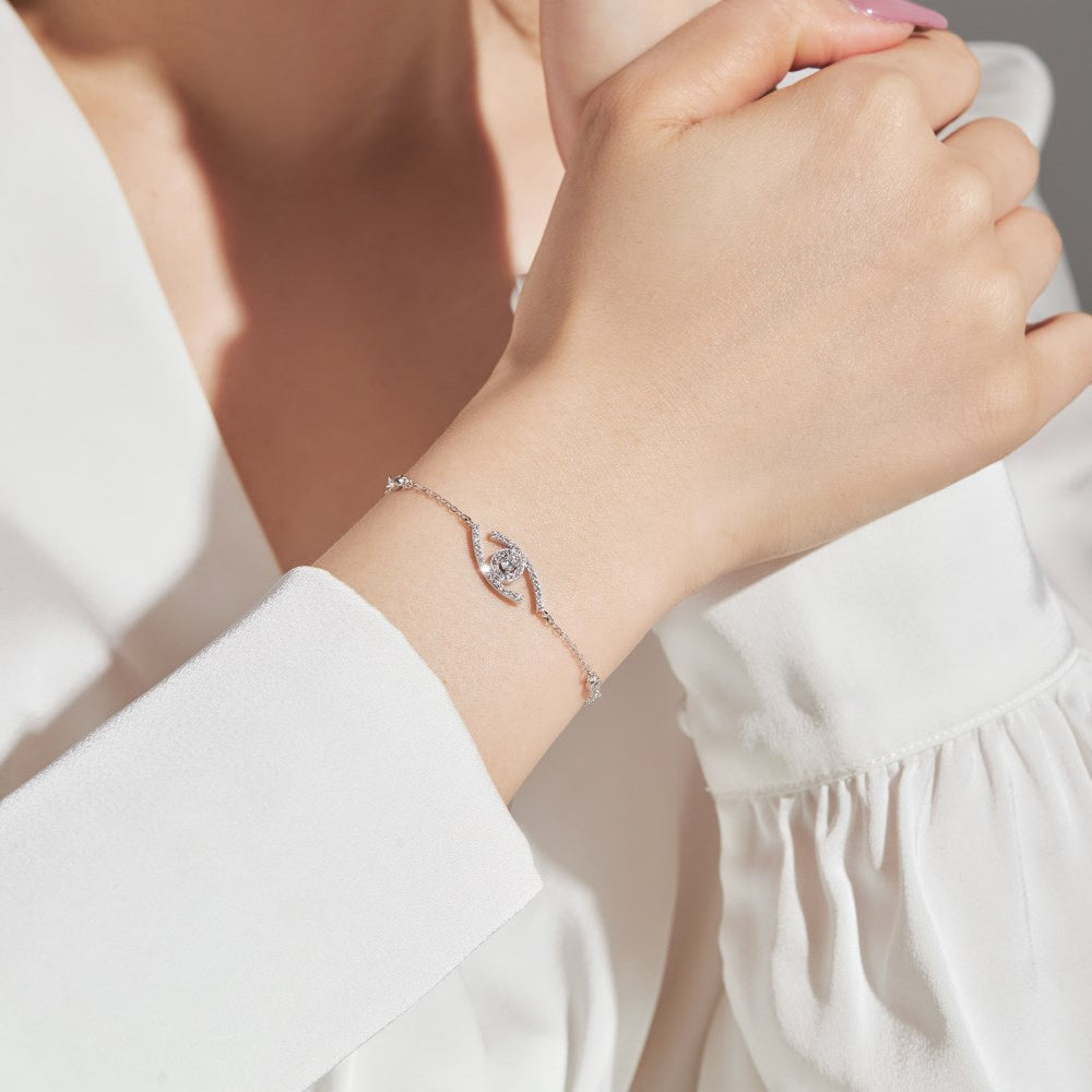 [Eternal jewelry]Lucky Eye Pave-Set Diamond Bracelet