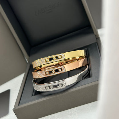 [Eternal jewelry]Move Noa Rose Gold Pavé Diamond Bangle Bracelet