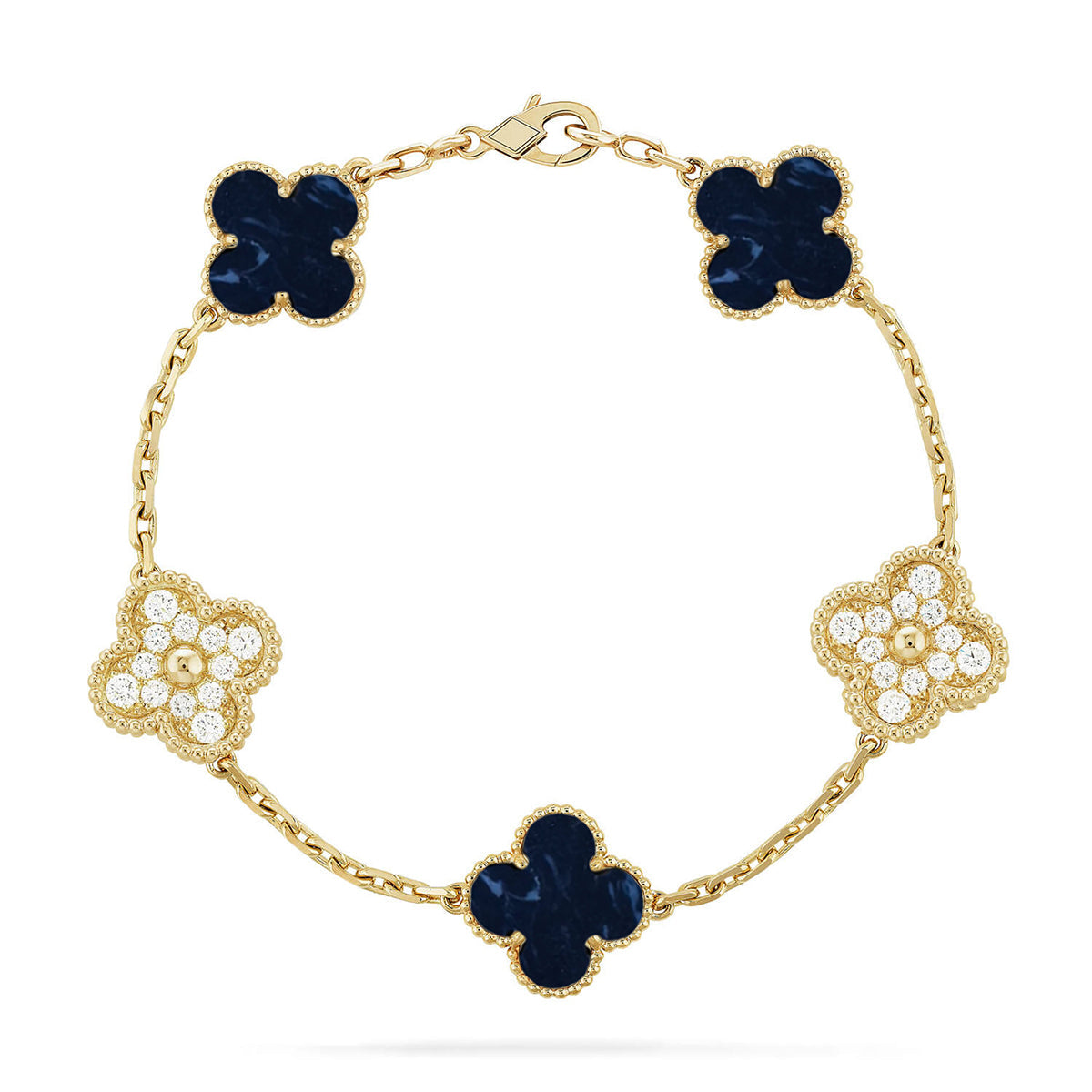 [Eternal Jewelry]CLOVER 5 MOTIF PIETERSITE BRACELET COLLECTION