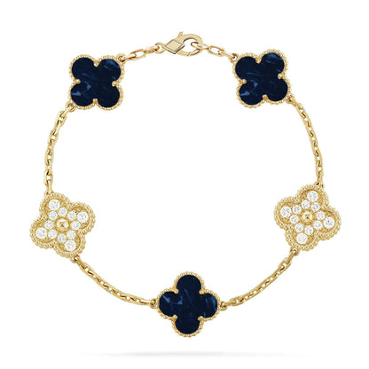 [Eternal Jewelry]CLOVER 5 MOTIF PIETERSITE BRACELET COLLECTION