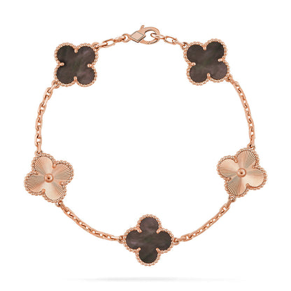 [Eternal Jewelry] CLOVER 5 MOTIF GRAY MOP BRACELET COLLECTION