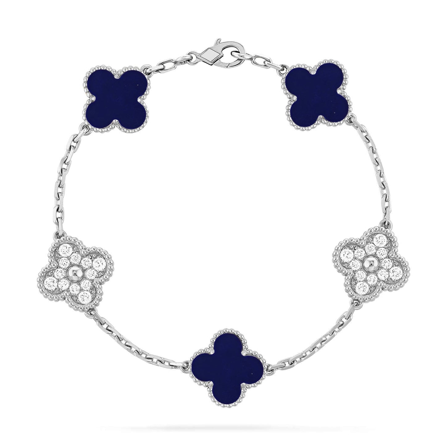[Eternal Jewelry]CLOVER 5 MOTIF LAPIS LAZULI BRACELET COLLECTION