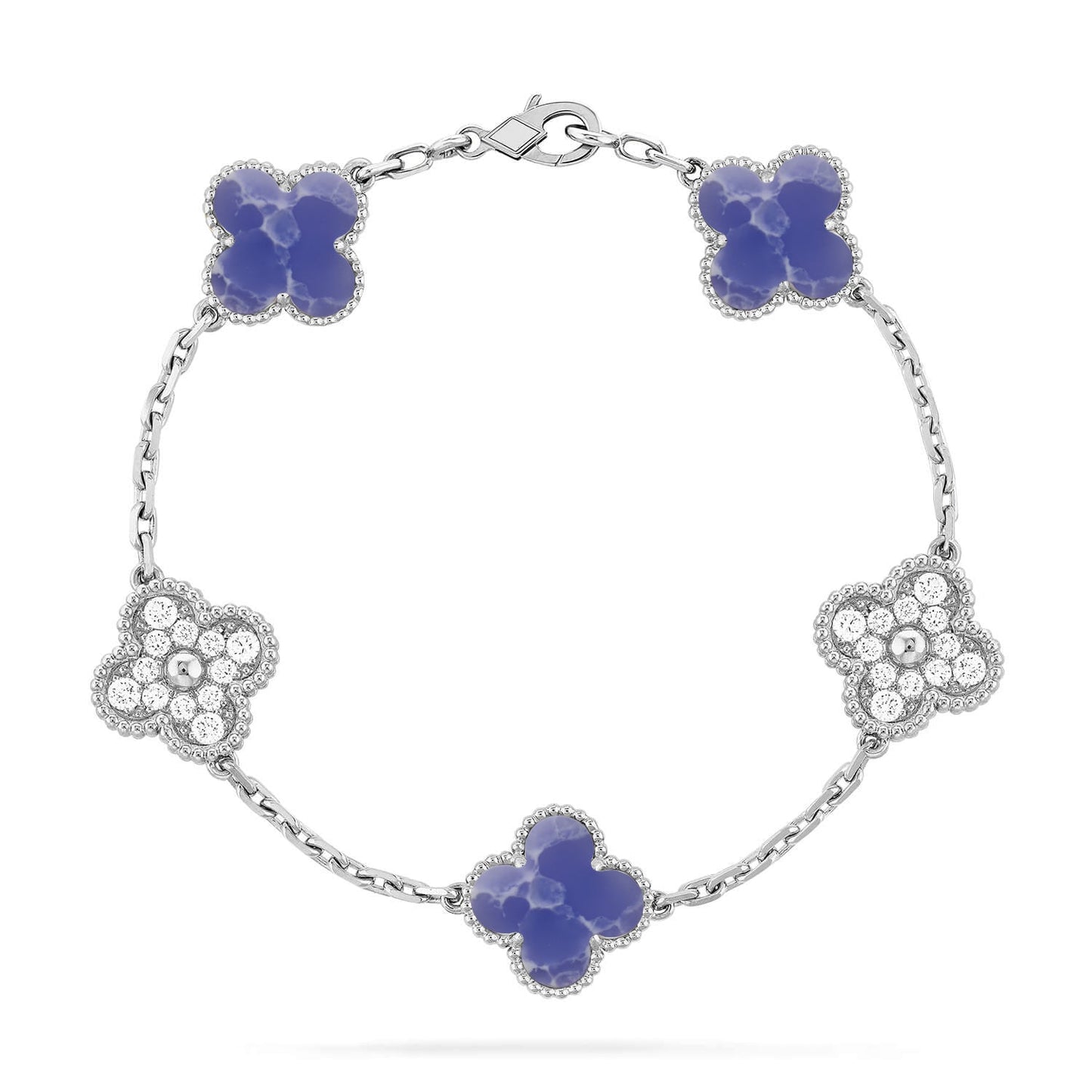 [Eternal Jewelry]CLOVER 5 MOTIF BLUE VEINS BRACELET COLLECTION