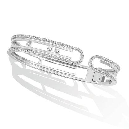 [Eternal jewelry]MOVE 10TH PAVED DIAMOND BRACELET