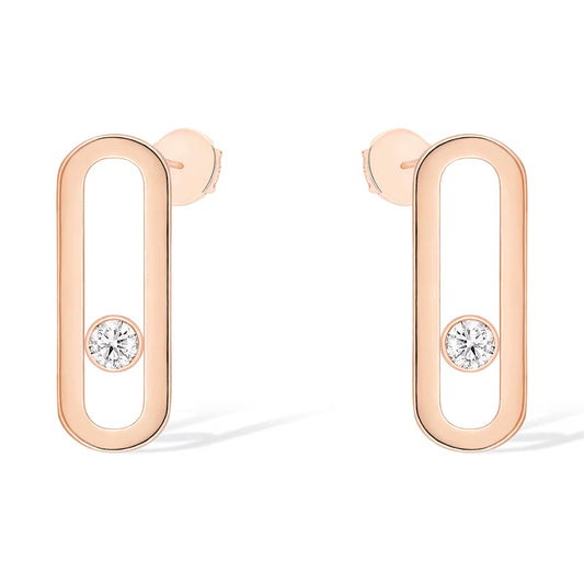 [Eternal jewelry]MOVE UNO SMALL 1 DIAMOND EARRINGS