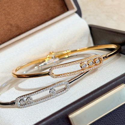 [Eternal jewelry]Move Pavé Diamond Bangle Bracelet M