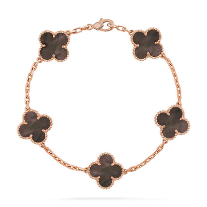 [Eternal Jewelry] CLOVER 5 MOTIF GRAY MOP BRACELET COLLECTION
