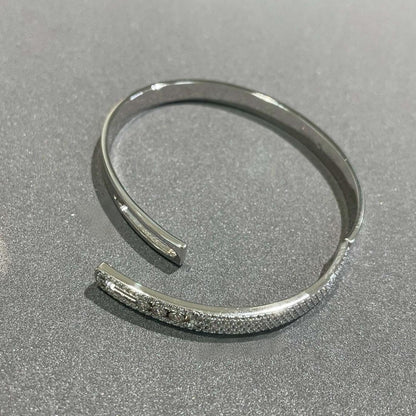 [Eternal jewelry]Move Noa Rose Gold Pavé Diamond Bangle Bracelet