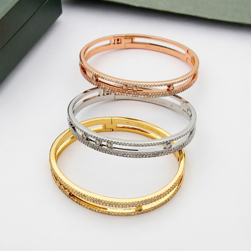 [Eternal jewelry]Move Romane pavé bangle