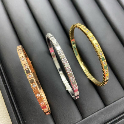 [Eternal Jewelry]Ice Collection Semi-Diamond-Set Bracelet