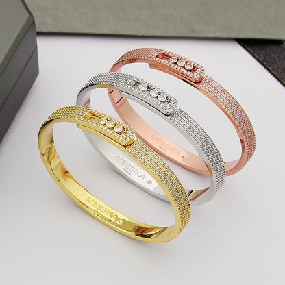 [Eternal jewelry]Move Noa Full Pavé Diamond Bangle Bracelet